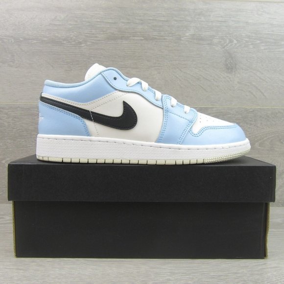 Jordan 1 Low Ice Blue GS Size 6.5Y / Womens Size 8 Sneakers NEW - Picture 2 of 15
